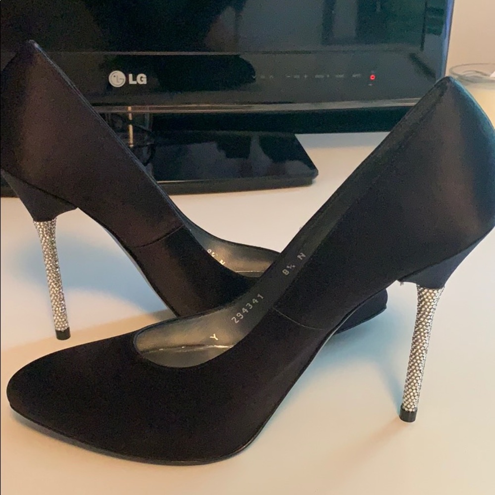Stuart Weitzman stiletto with swarofski heel